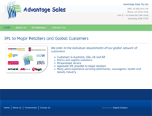 Tablet Screenshot of advantagesales.com.au